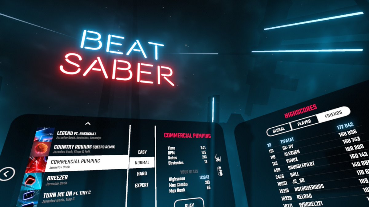 lukke Forbedre Fabel tipatat on Twitter: "I am having a blast using weighted gloves with @ beatsaber and even with the 2lb gloves, my leaderboard dominance can't be  kept down (at least on normal) #vr #vrworkout