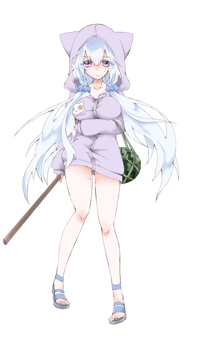 もね 創作 せっかくなので攻撃絵も描いて完成させた 某ソシャゲ風に立ち絵 攻撃絵 被弾絵 で 水着の女の子は普段は水着姿をパーカーで隠していてもらえると私が大変嬉しい っていう絵