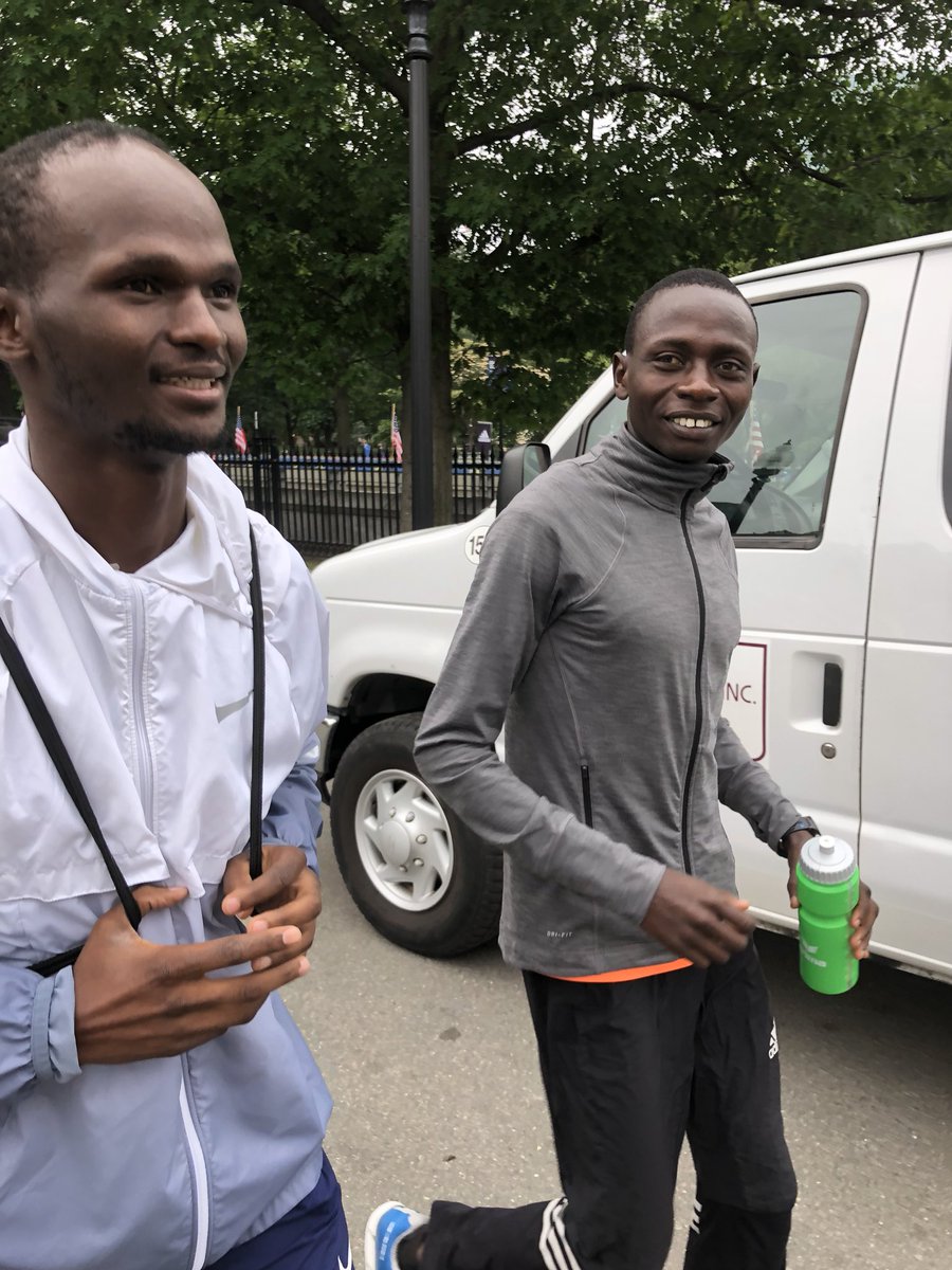 danielkemoi's tweet photo. Very excited to run my first B.A.A. 10km this morning in a great field with my friend Linus Kiplagat. #BAA10km one more hour to race start, the waiting is the hardest part! https://t.co/q6OXHcII2T