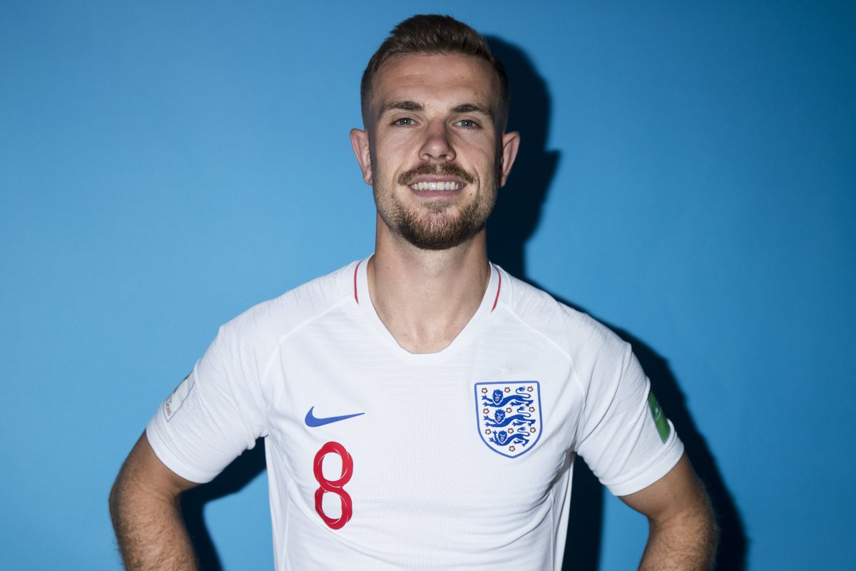 LivEchoLFC's tweet photo. Good luck to #LFC captain Jordan Henderson, who starts for England today. https://t.co/p5Nhvq7TyH