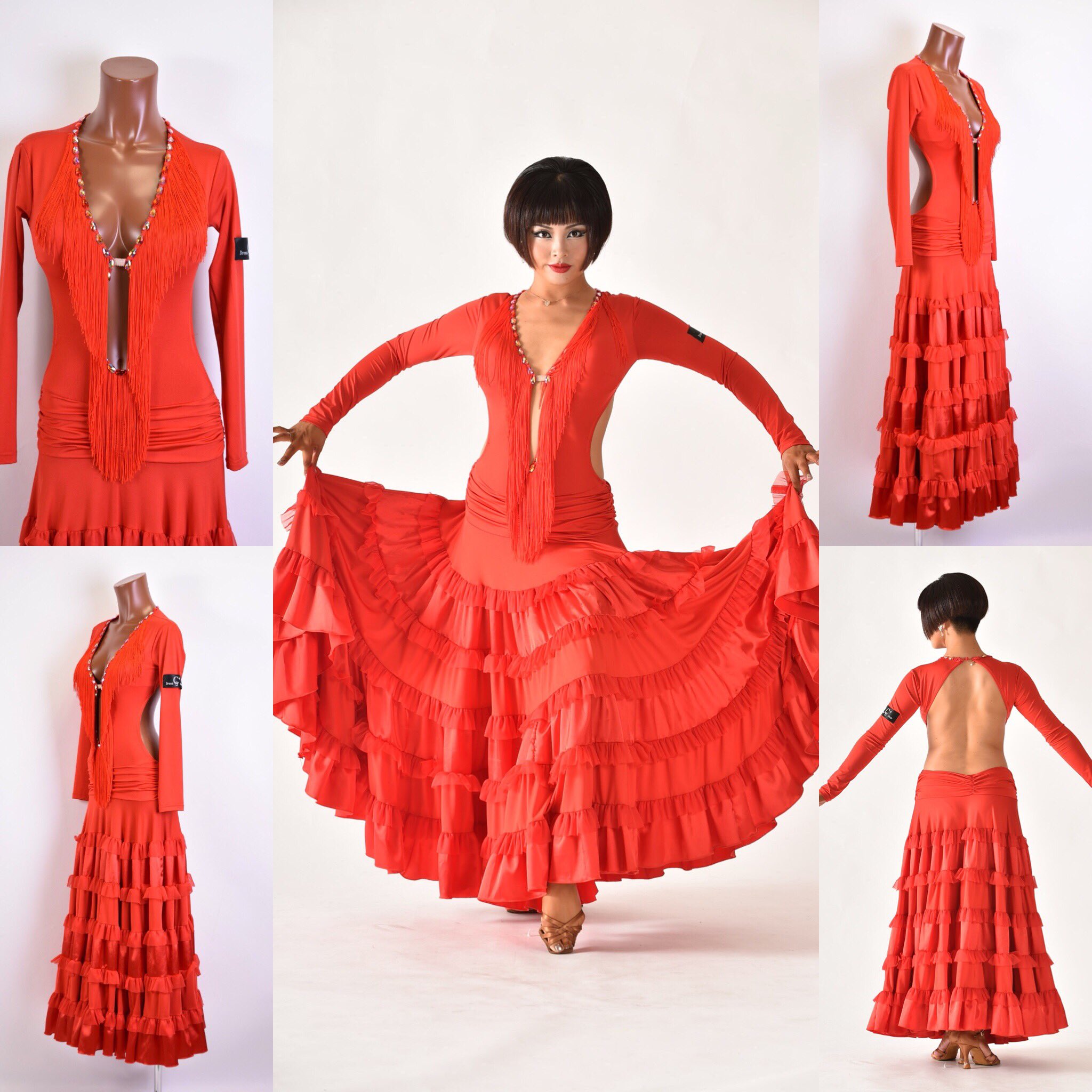 社交ダンス☆キラキラ☆3点☆セットアップ☆オリジナル☆M 【公式通販】