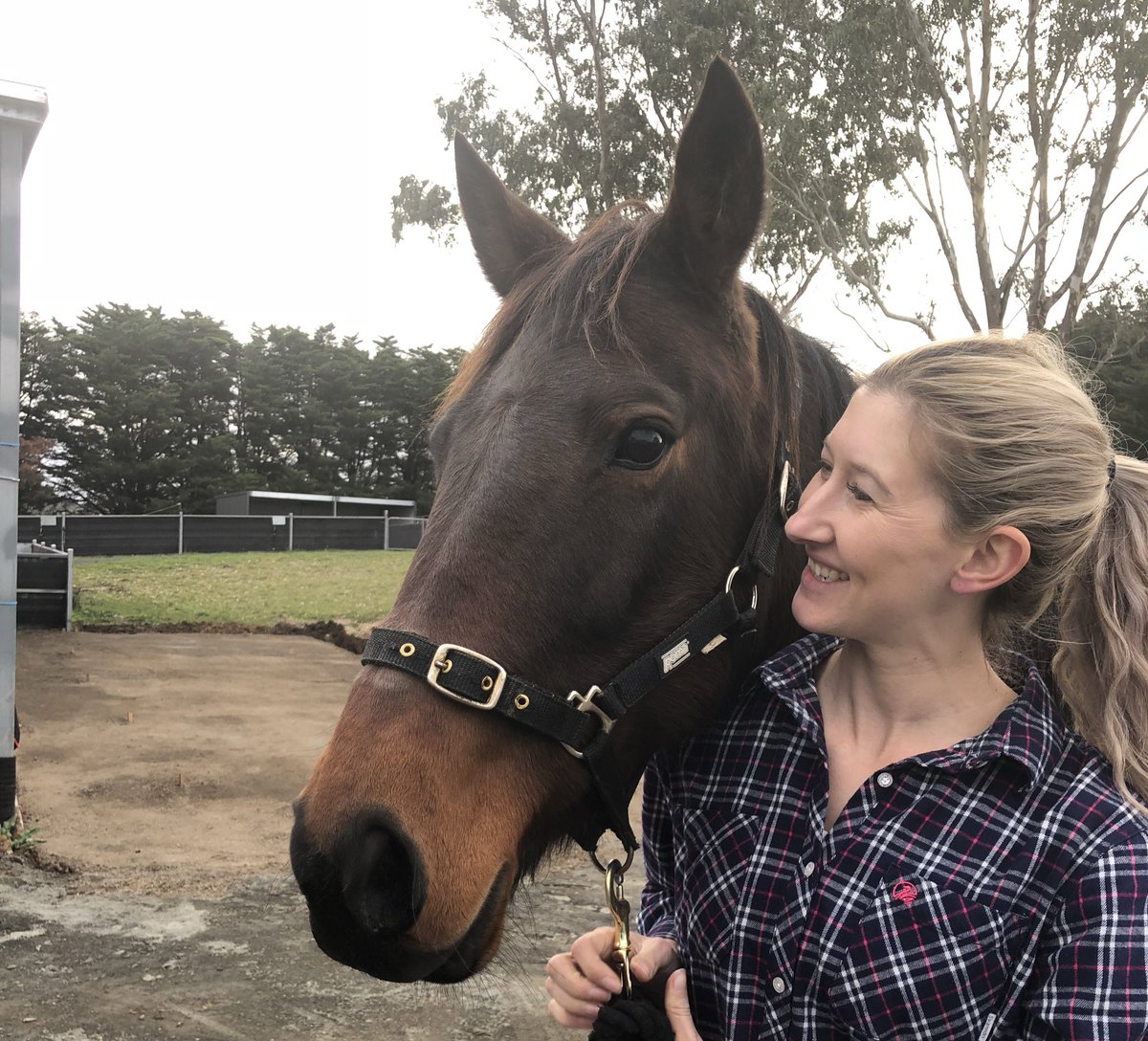 LarajayFarm's tweet photo. When you get all excited watching the Vicbred series & impulse buy a broodmare 🙈 Welcome to Team Larajay, Alice ❤️ #allpromises https://t.co/giFX2yooj9