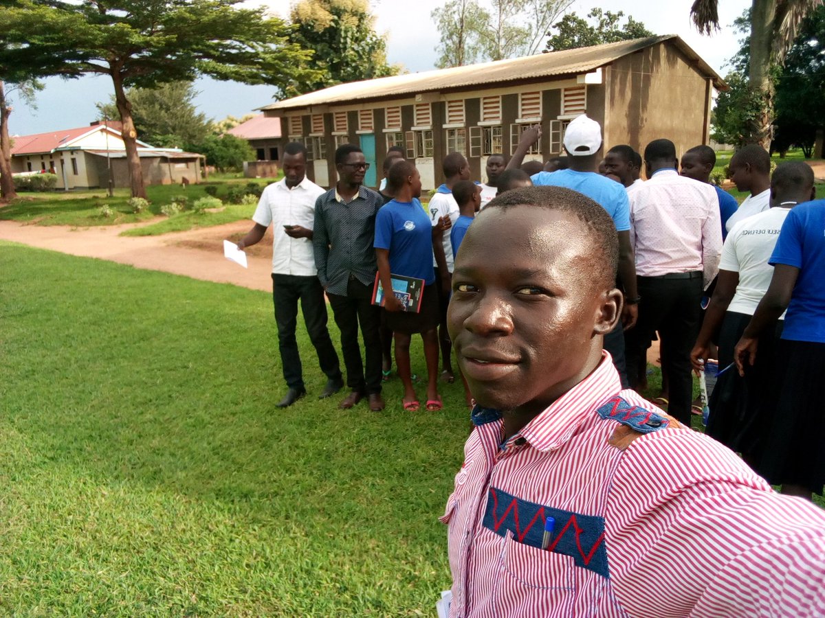 NUSDF trainers post with students of YY Okot Men College after training sessions