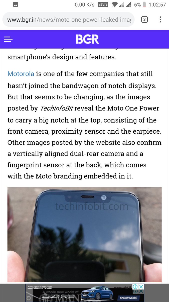 techinfobit's tweet image. #techinfoBiT got featured on more than 60 Indian and Global technology news portals for publishing the first ever hands-on images of Moto One.
😍 Proud and Happy 😍