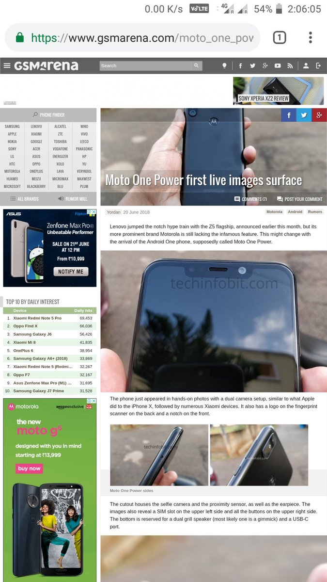 techinfobit's tweet image. #techinfoBiT got featured on more than 60 Indian and Global technology news portals for publishing the first ever hands-on images of Moto One.
😍 Proud and Happy 😍