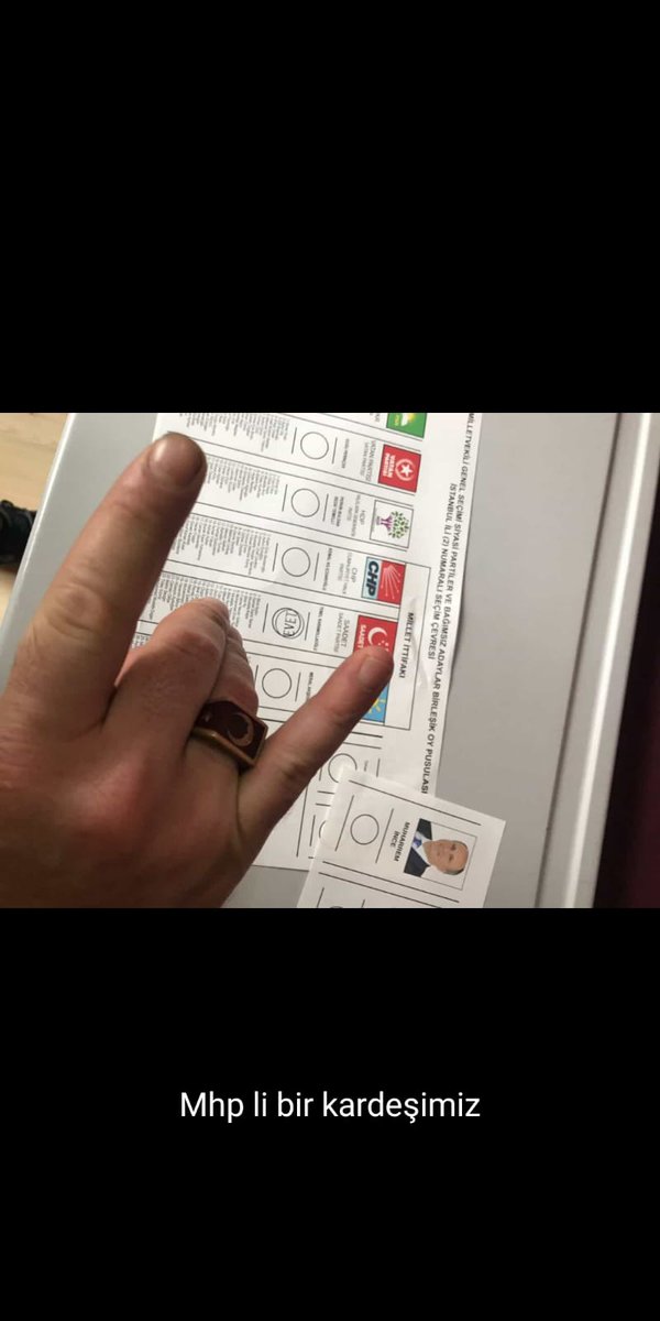 MHP Lİ KARDEŞİMİZ OYUNU SAADET PARTİSİ NE VERİYOR.