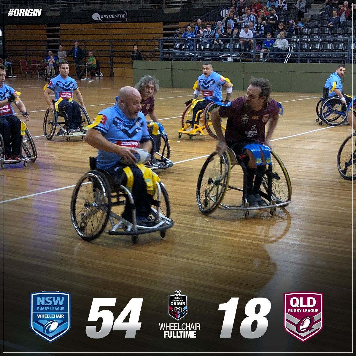 NRL's tweet image. FT in the @WRLAus Interstate Challenge:

@NSWRL defeat @QLDmaroons!

#Origin
