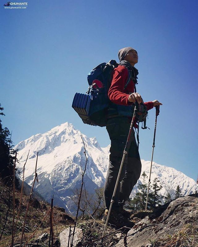 Ghumante's tweet image. Ghumante in Darchula!
In frame, our thai friend @sinebycos posing for a quick ghumante logo pose while heading down to Khaikot from Api Base Camp, fun times!
Check out full api video on our youtube channel, link in bio!
#apinampa #mtapi #apibasecamp #pos… ift.tt/2txyezS