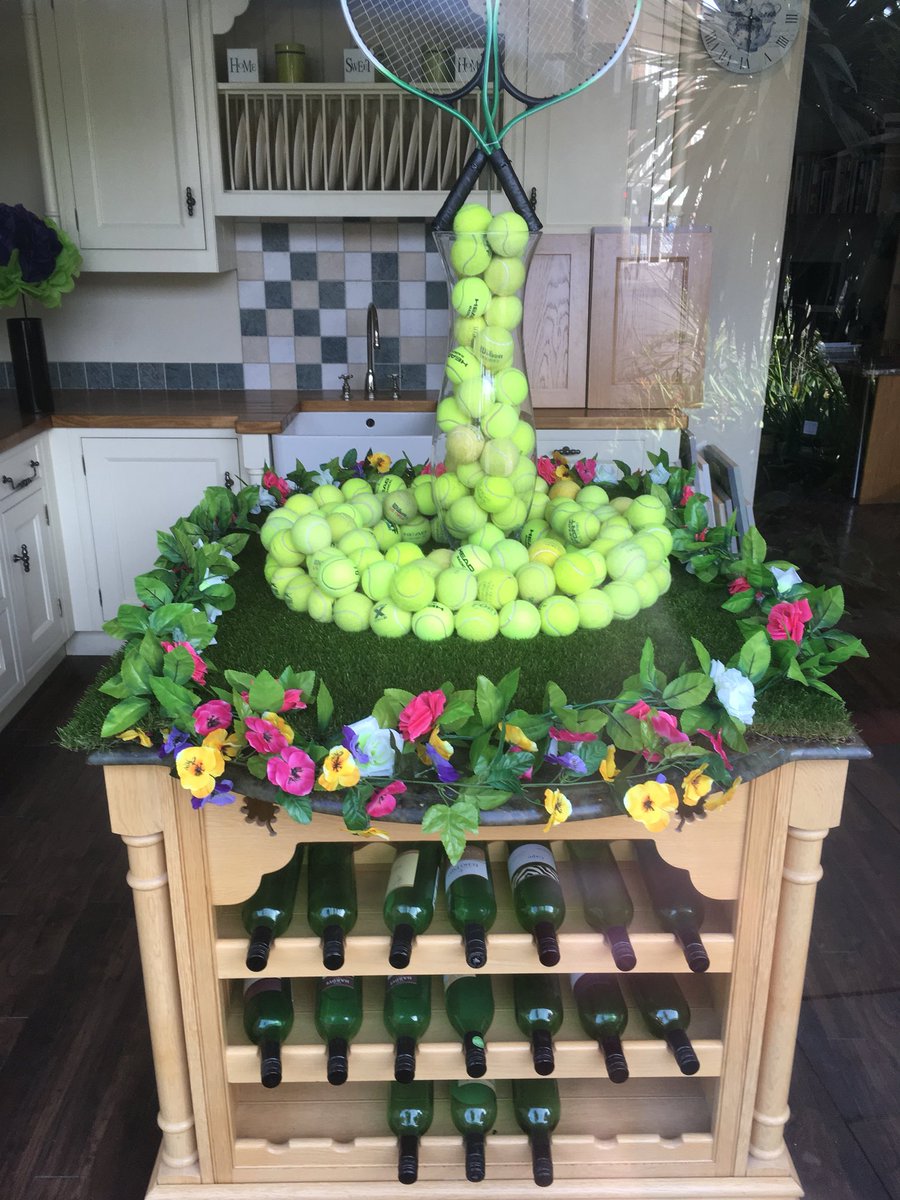 lizzieweather's tweet photo. One week and one day to go!! 
Local shop window... #Wimbledon #localgal #cantwait https://t.co/foWiftJCxA