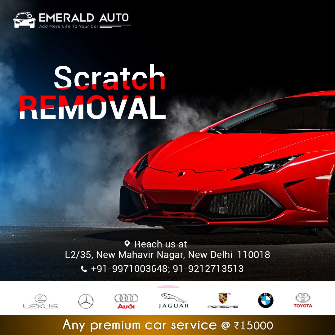 Emeraldautoind's tweet photo. Get your car scratch free with a shining outer finish.

FREE PICK UP &amp; DROP FACILITY AVAILABLE.

For more details, visit our website @ https://t.co/tgGP255BQF or CALL NOW @ 9971003648

#Emeraldauto #mywork #mypassion #detaililng #professionaldetailing #jaguar #carservices https://t.co/hQYplLuSRn