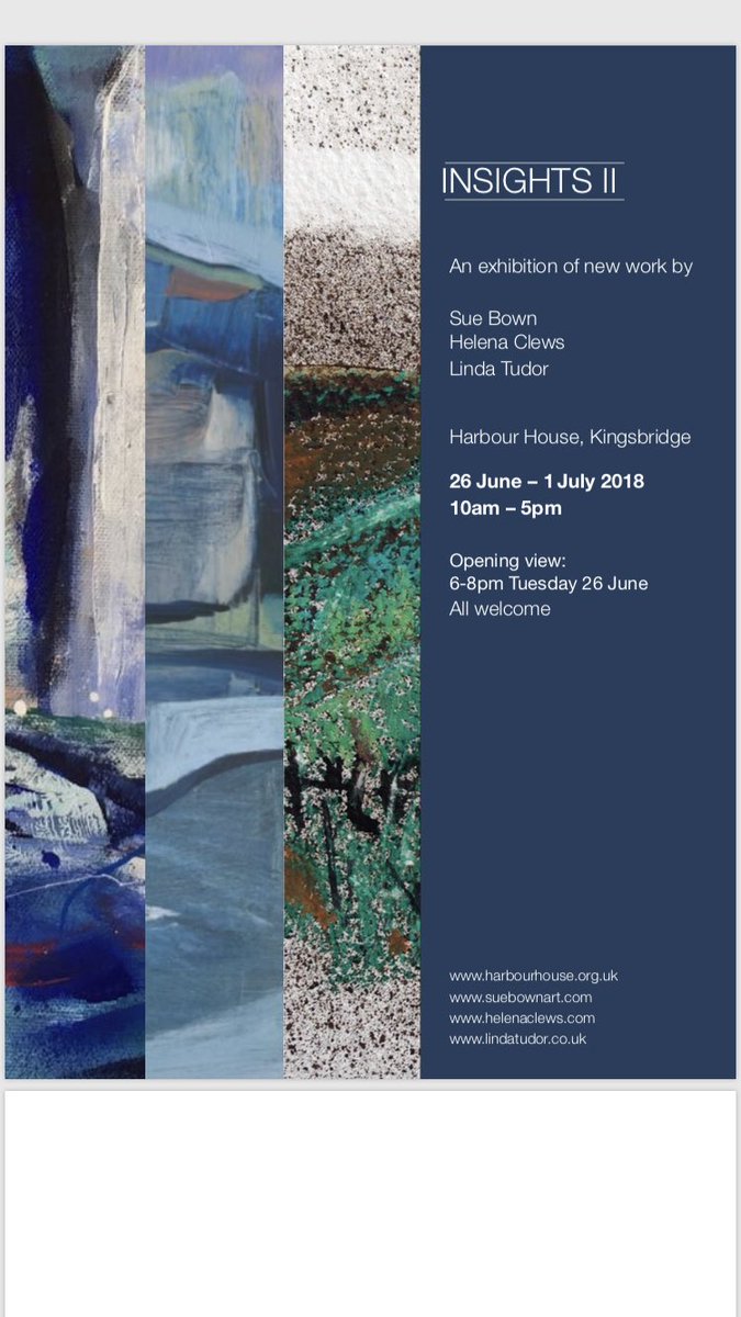 HelenaClews's tweet photo. Not long until our exhibition @HHArtsandYoga . New paintings and I’m very exciting. Opening Tuesday 26 June. Come along https://t.co/yBmS3v3DfV