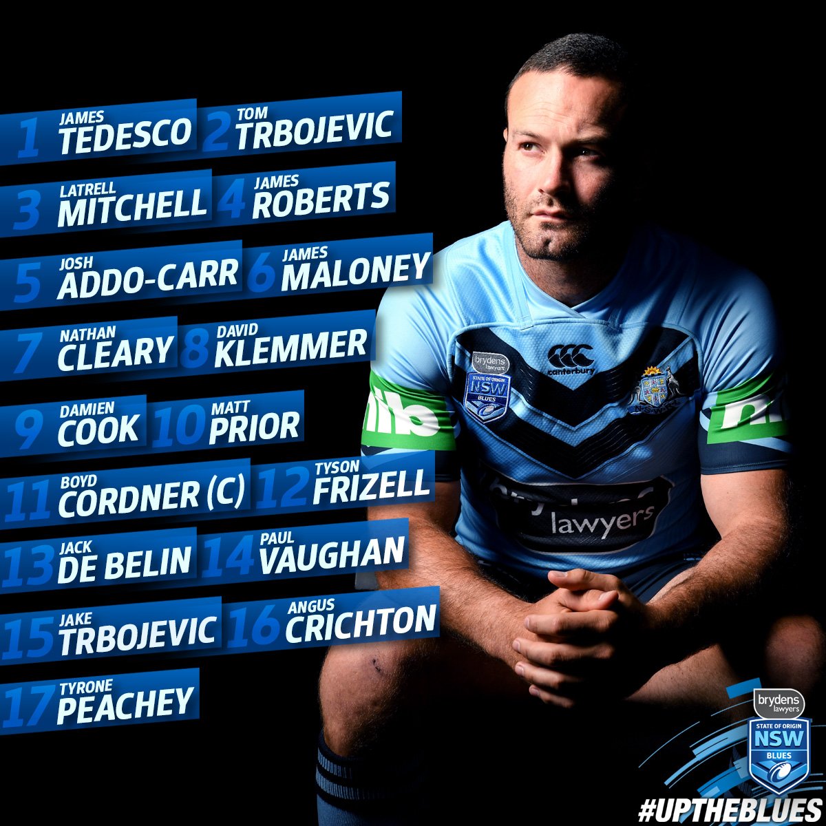 NSWBlues's tweet photo. These are the men looking to bring us #Origin glory this evening.

#uptheblues https://t.co/dAMh16nRvy