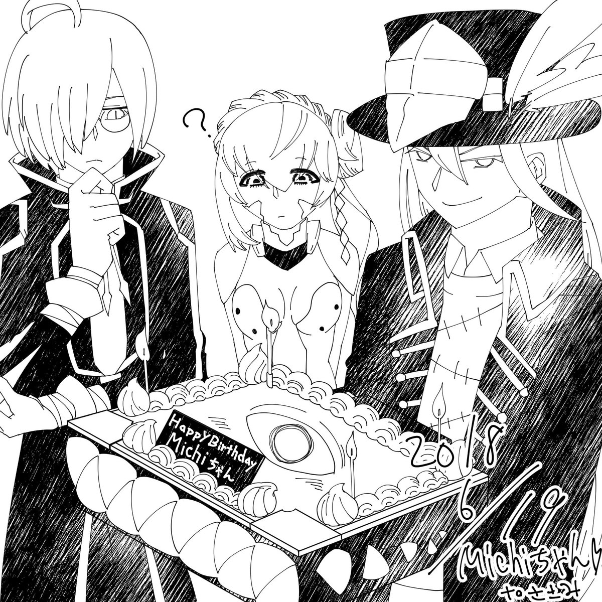 @michi_oysm6 
コソッッ………遅くなった!!!お待たせ!!!!!誕生日おめでとうーーーー!!!!!!!!!!1 