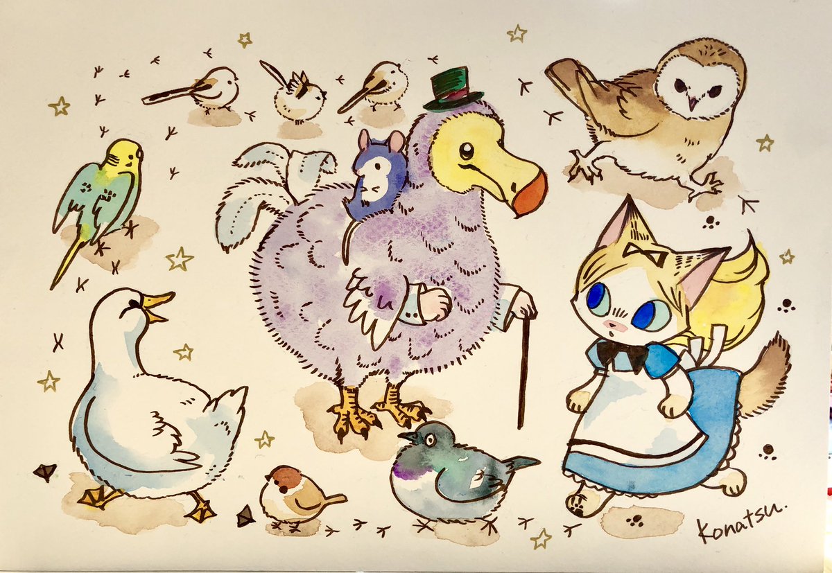 「銀座ロフトFEWMANYで本日描いたライブペイント作品。アリスをテーマに描きまし」|こなつのイラスト
