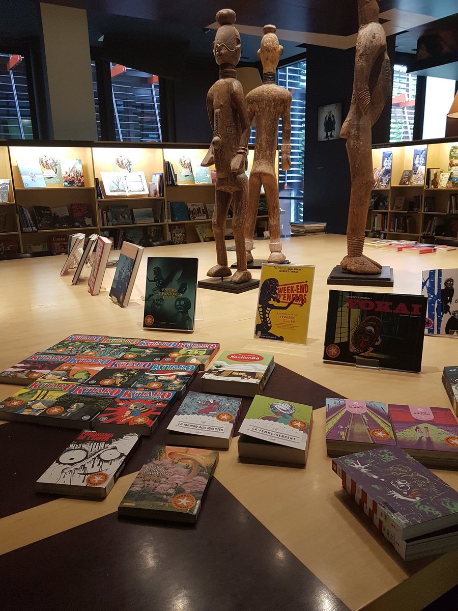 quaibranly's tweet photo. Nos bibliothécaires vous ont préparé une sélection de mangas des plus grands mangaka japonais. Les ouvrages sont à consulter librement au Salon de Lecture. #WeekEndDEnfers https://t.co/JKlnXmhrIE