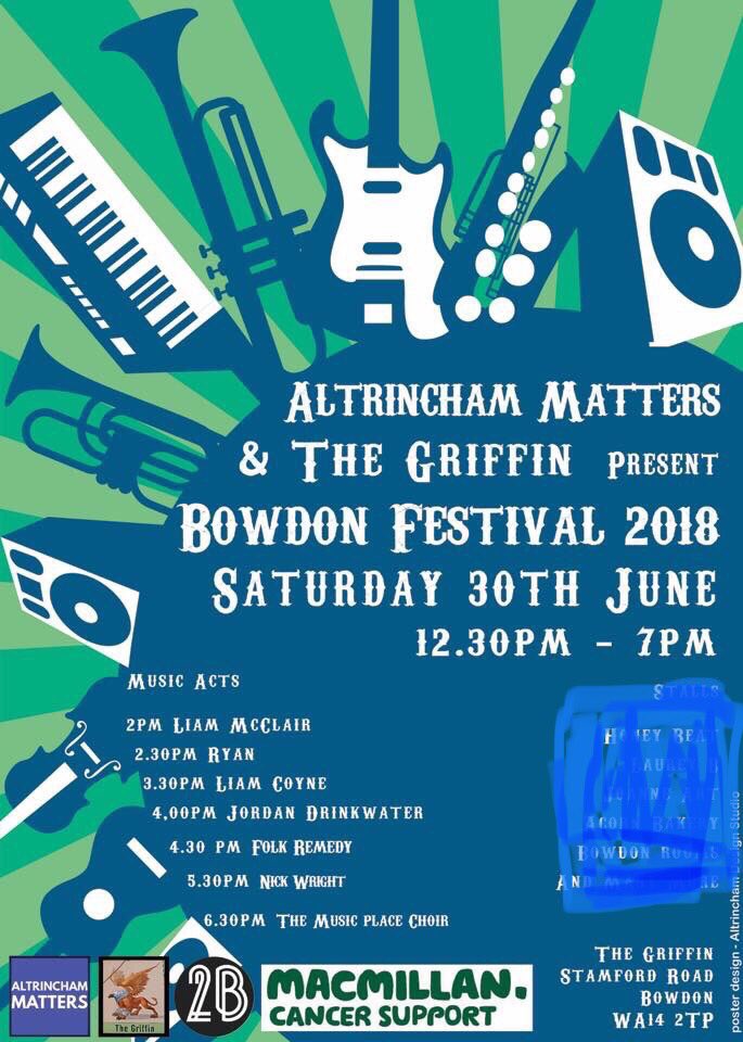 We all feeling exciting today it’s only 6 days away from the Charity Festival in #Bowdon 
The Griffin Bowdon hope you all can come to make money for charity thank you
 please share #Woohoo