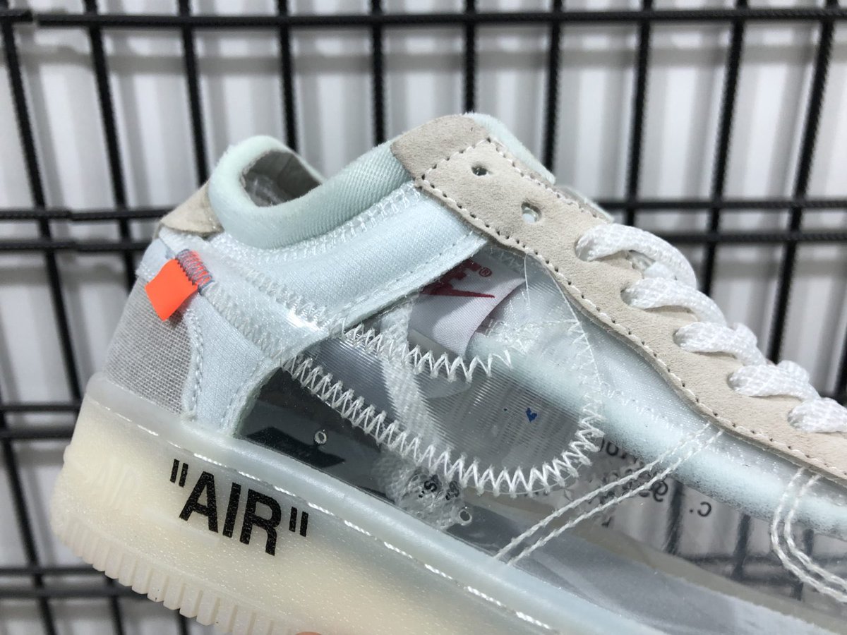 off white air force 1 clear