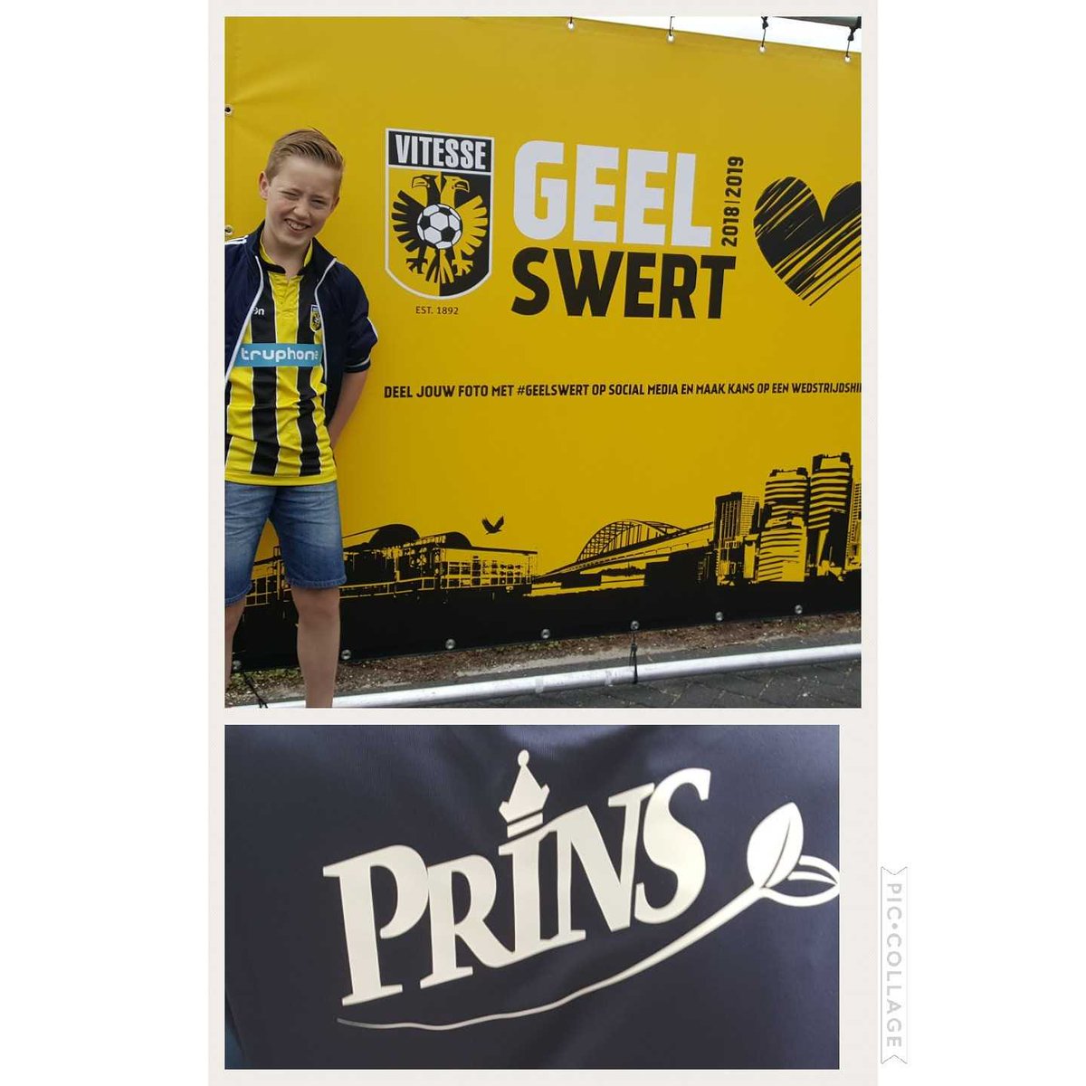 #geelswert #vitesse #eerstetraining #uitshirt #prins #maurits
Als je zoals mijn zoon Maurits heet, zou het zó leuk zijn om dit shirt te winnen! Op de achterkant staat dan gewoon Prins Maurits 💛🖤 <a href="/MijnVitesse/">Vitesse</a> @mauritsdiepeve1