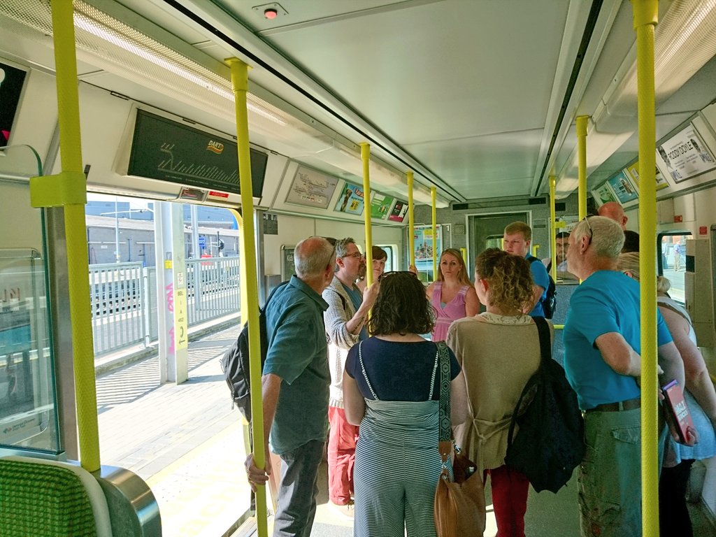 It's a gorgeous day for our #PlaysonaTrain playwriting workshop on a train to Bray with <a href="/IrishRail/">Iarnród Éireann</a>! Congrats to our 10 competition winners who are ending today with a short play in hand.