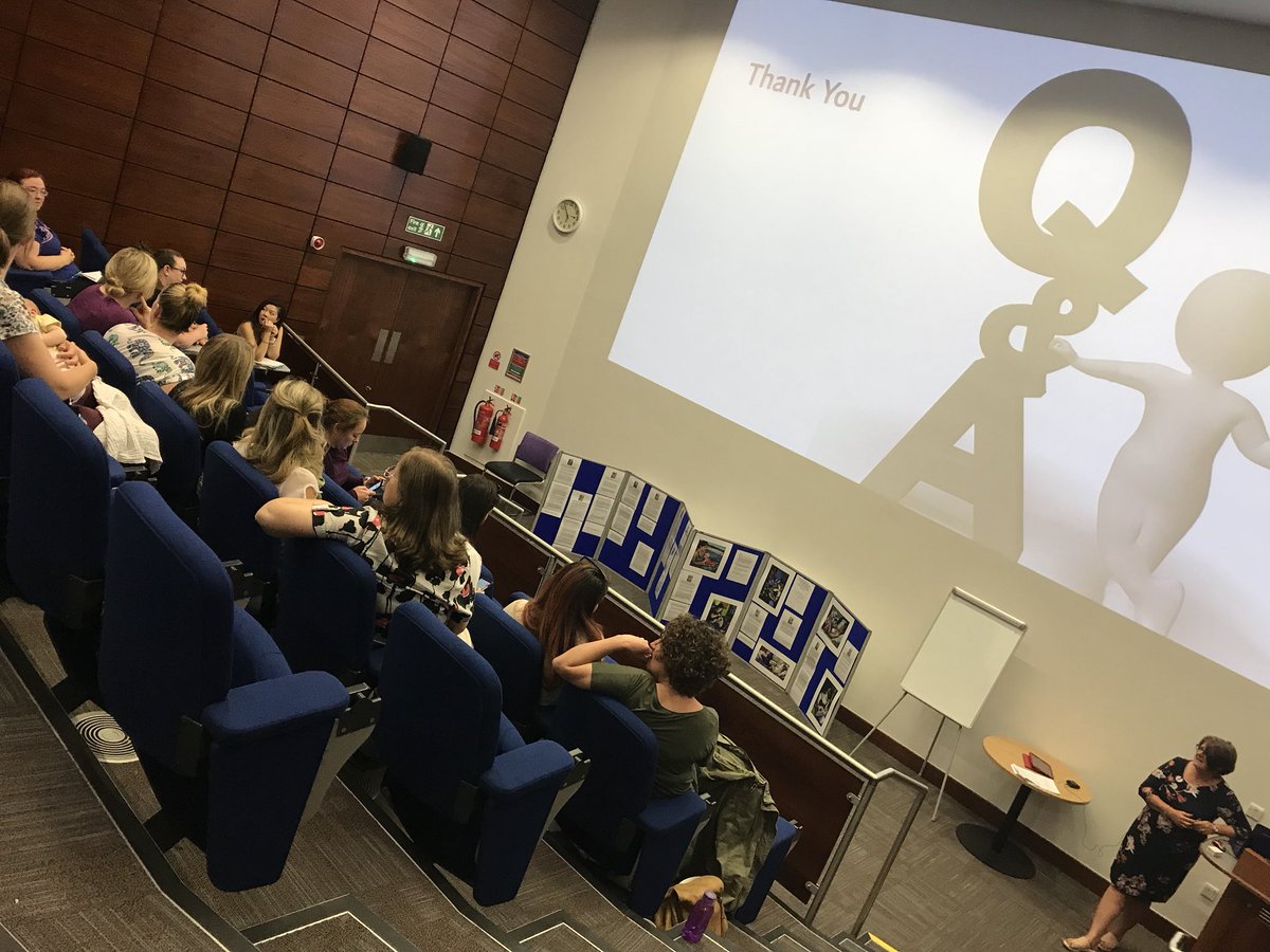 Gill Lund &amp; Amanda Dunbar presenting their clinical audit on their frenotomy service in Sunderland 💜 #bffest18