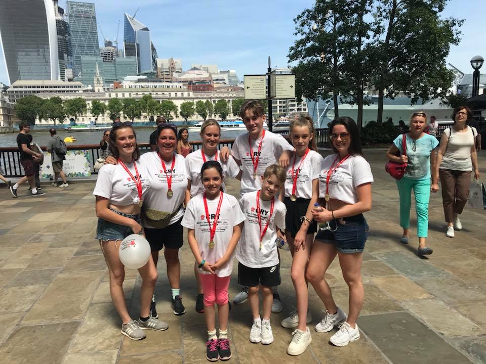 pmca57's tweet photo. How proud can a man be ? My beautiful London family - including my God daughter - have just completed the @CRY_UK London Bridges challenge in support of #4pete. Thank you @LuMc1605 and @Karen1973howard and all the weans xxxx https://t.co/WsPiZQflfX