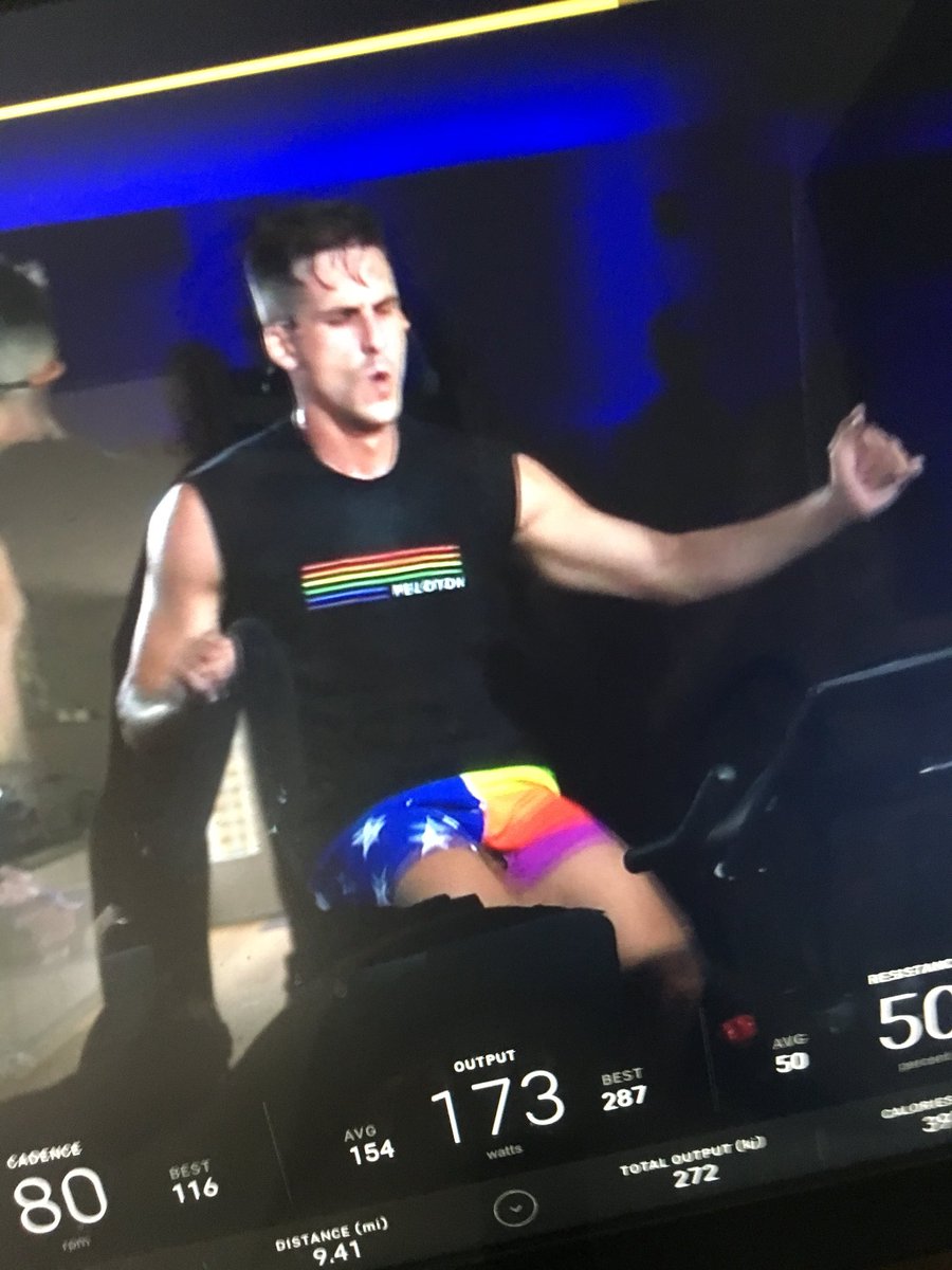 IrishEyes1982's tweet photo. So @codyrigsby & @DJJohnMichael51 BROUGHT IT to the #PrideRide!!! πππ @onepeloton #ExPatRider #IrishEyes1982 https://t.co/7yo5pvZrqf