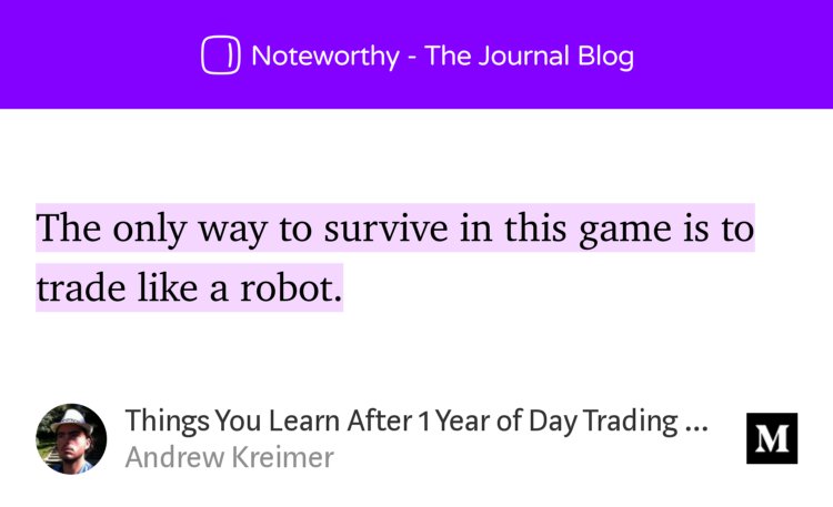 quantwise's tweet photo. "Things You Learn After 1 Year of Day Trading for a Living" - @algonell https://t.co/yegkJEaj5v https://t.co/THNITxtws7