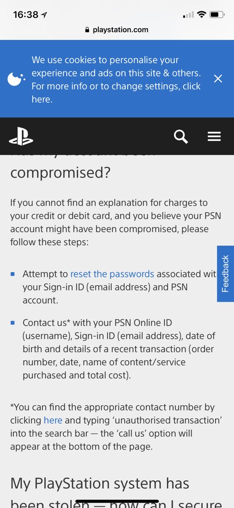 Ask Playstation Uk On Twitter The Contact Form Is Located At Https T Co Yq5pfihinz Which Can Be Found Under The Link Given On The Page Even If You Don T Have The Current Sign In Id