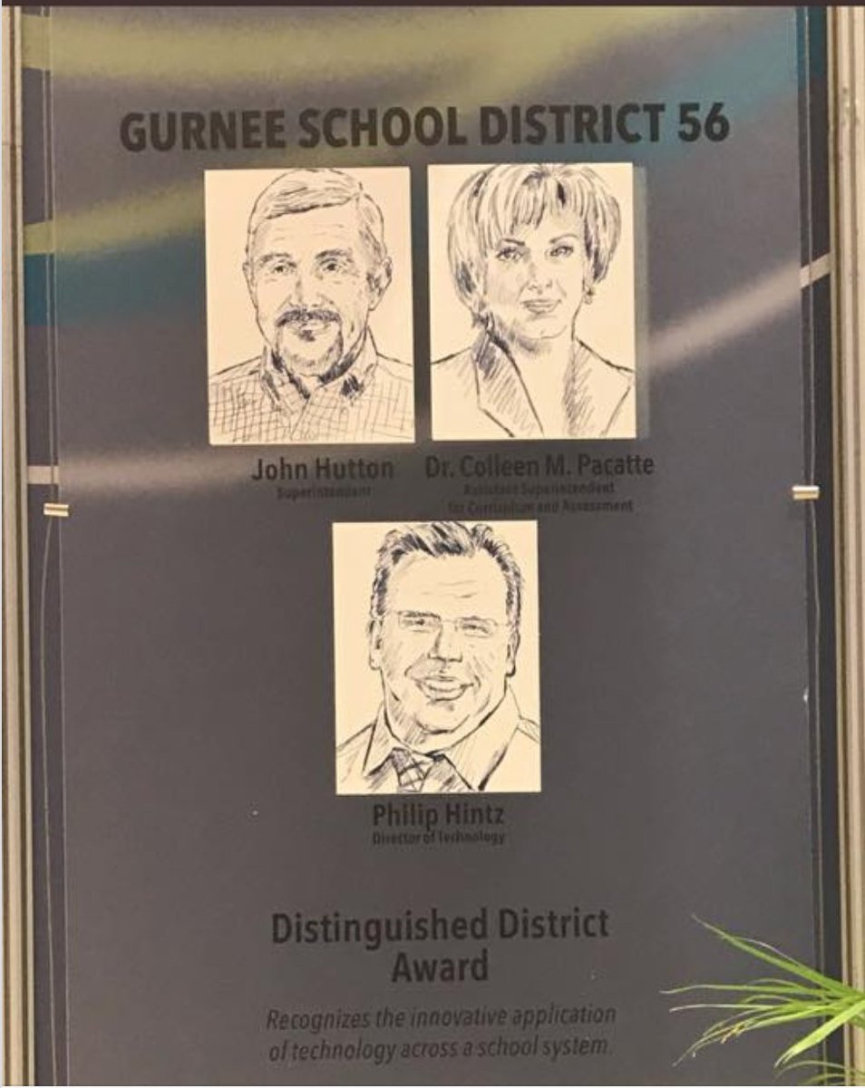 What a great memory from @iste #ISTE17 of this acknowledgement of our district @GurneeD56 @d56achieve last year!  One of the most awesome moments of my career!  Thanks ISTE for supporting great teaching all over the world, our #KidsDeserveIt !  #ISTE18 #ISTE2018 Here we come!😃