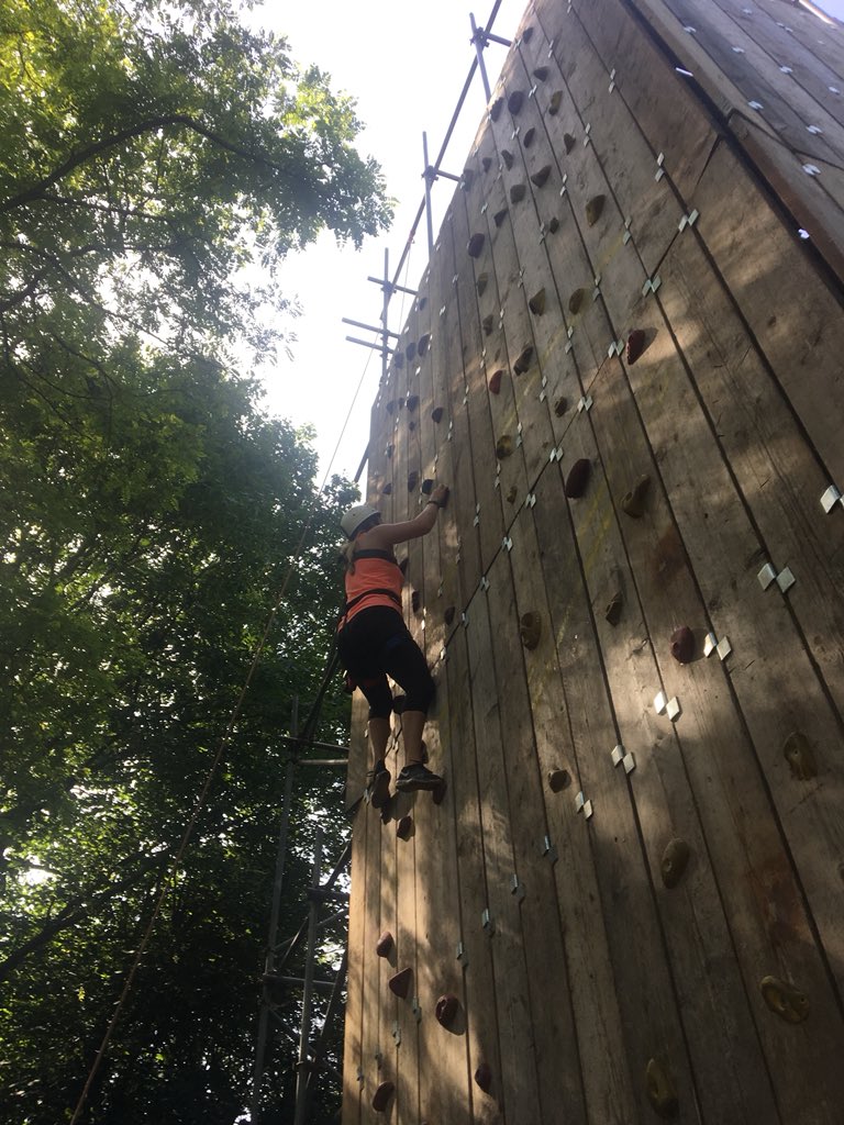 MissC_Carter's tweet photo. Super weekend of netball, rock climbing, abseiling and kayaking @JCANetball with the Yr9 @HarrisBeckenham. Thanks @MissSaunders_ for all your help! #climbingthewalltosuccess #justkeeppaddling #netballweekender https://t.co/odUdB2VCjq