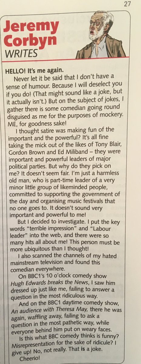 From the latest issue of Private Eye. 
Cartoon by me.