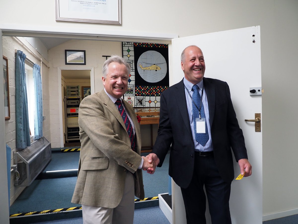 stunt109's tweet photo. The RAF Coltishall Exhibition Rooms opened yesterday by Air Marshal Sir Christopher Harper filmed interview by Chris Cannon @simplyplanes @FlyPastMag @FlyPastEditor @RAF100_Appeal https://t.co/EupnQ5tIHm