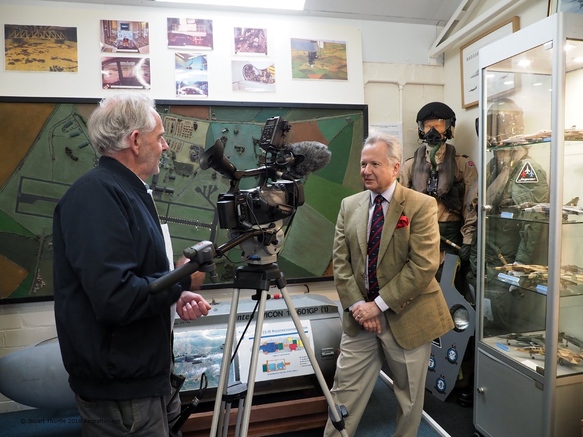 stunt109's tweet photo. The RAF Coltishall Exhibition Rooms opened yesterday by Air Marshal Sir Christopher Harper filmed interview by Chris Cannon @simplyplanes @FlyPastMag @FlyPastEditor @RAF100_Appeal https://t.co/EupnQ5tIHm