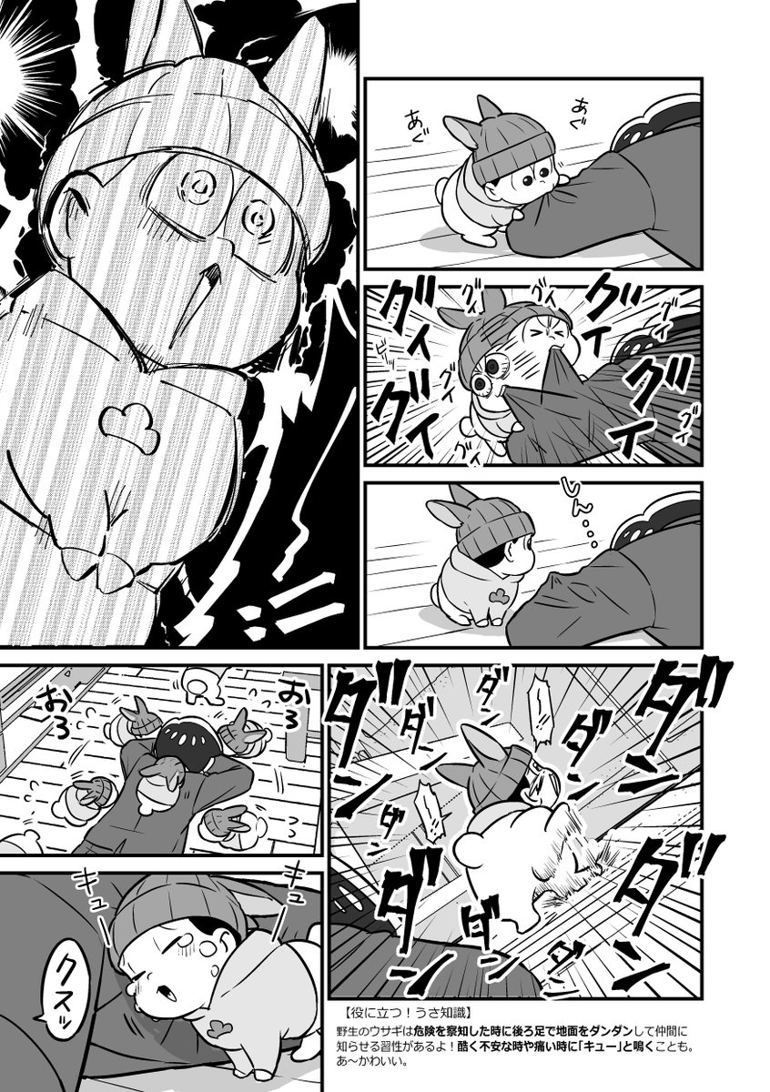 【胸ろけラリー景品無配本web再録】③
「兎ッティとあつしくん」 