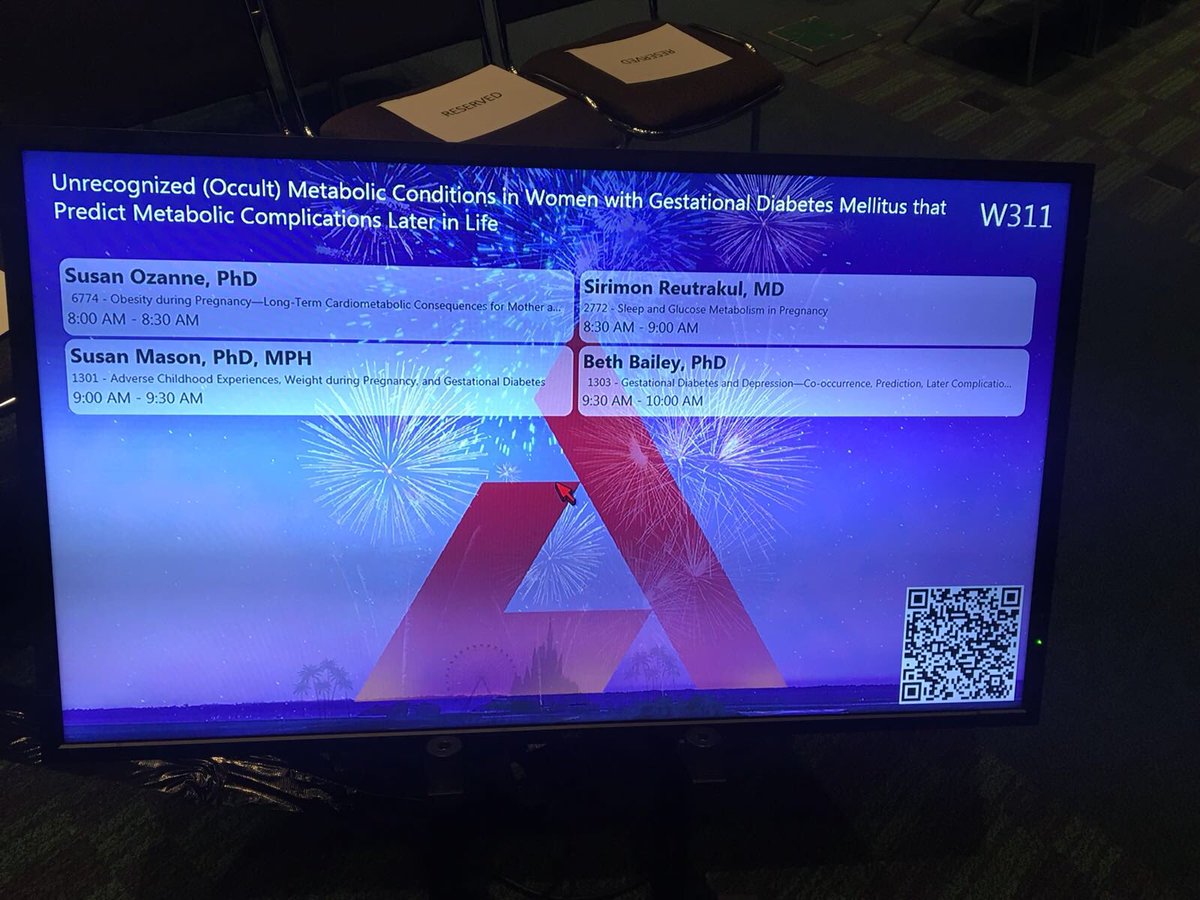 ozannelab's tweet image. Sue is speaking now at #ADA2018 in the session on metabolic consequences in children of Mum’s with GDM