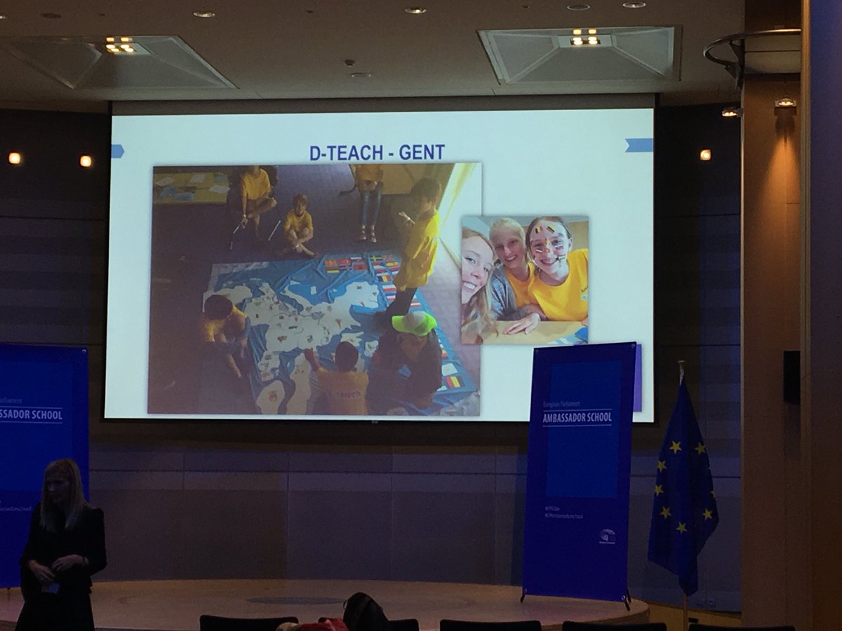 D_TEACH1's tweet image. Wij @D_TEACH1 zijn officieel ‘Gevorderde European Parliament Ambassador School’ - Fier! Dank @EP_Belgium @ryckeveldevzw #EPASbe