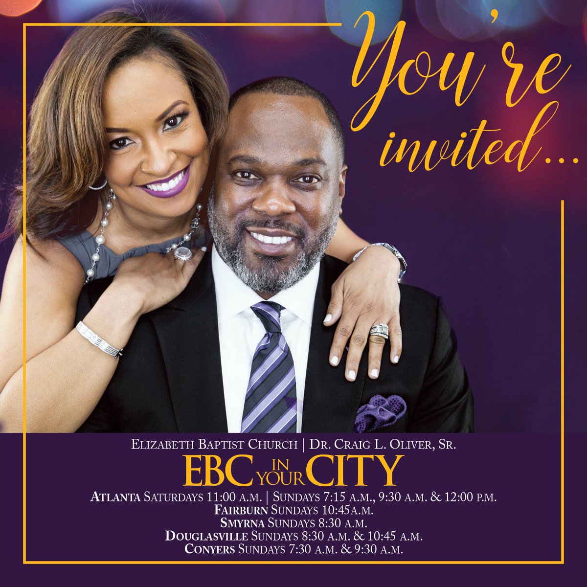 EbcInYourCity's tweet photo. We are ONE church with FIVE locations! Please join us TODAY for worship at a location and time that is convenient for you!
https://t.co/xLm2nHPITK
#ebcBETTER #BetterIsBeforeUs https://t.co/D2wSUDXp5U