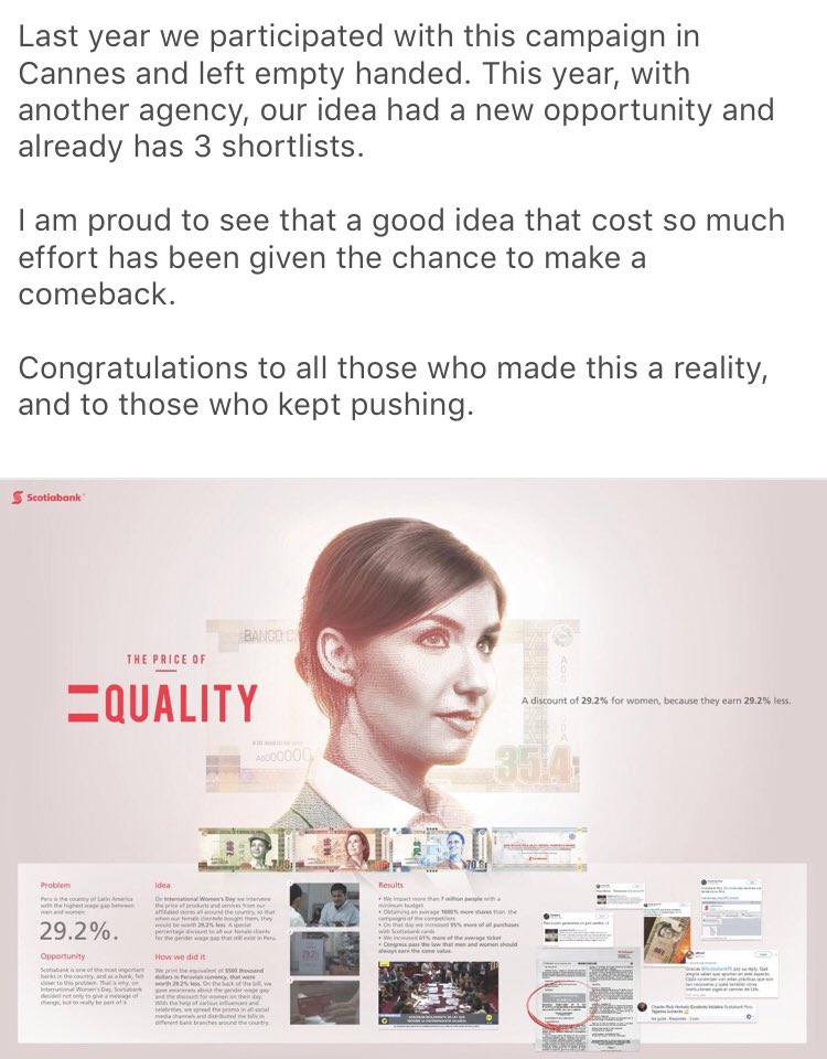 DepressedAD's tweet photo. Then some people ask me why I think 90% of Cannes Lions awards are a joke... directly from LinkedIn. ⬇️ https://t.co/2Wuf0zsl9R