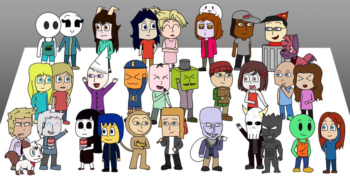 Nuzzle_face's tweet image. I'm adding a little mini story into my next video using chibi characters of some animators. I wanted to keep it as a surprise but I think they're too cute so I wanted to share them already! 
(Spoiler alert, we're all gonna go camping together)