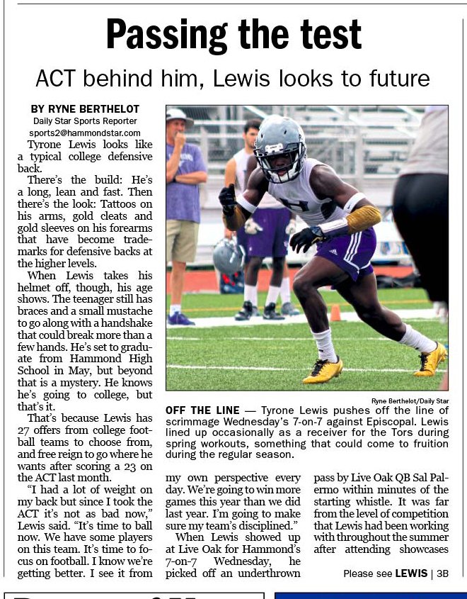 HHMSTorPride's tweet photo. Tyrone Lewis in the news! https://t.co/lvb2hp8zRJ
#BeTorProud #HHMSFootball https://t.co/opbzg1AdtS