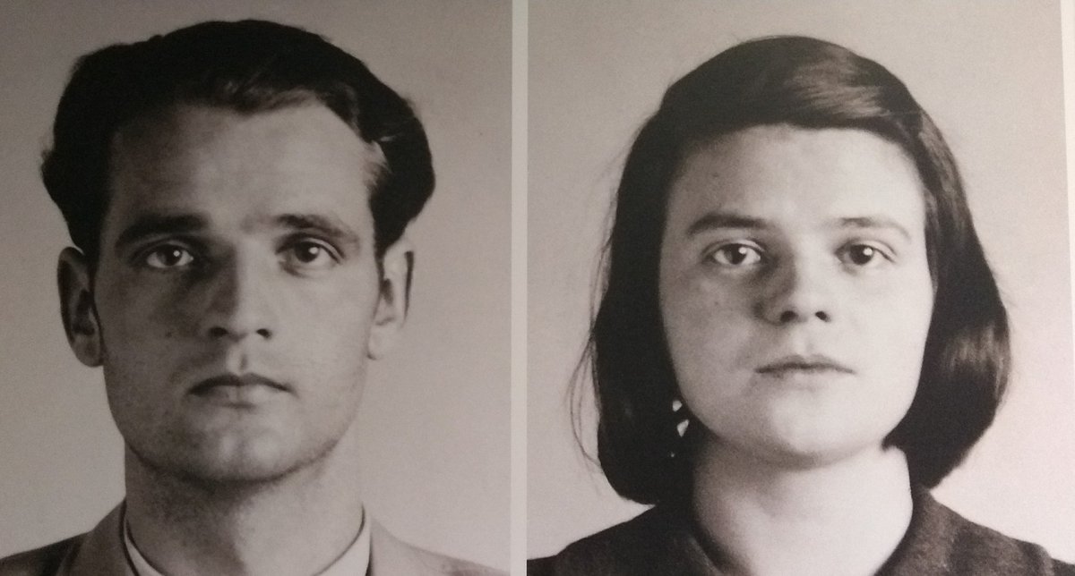 RGSHistory's tweet photo. Never seen these arrest shots of Hans and Sophie Scholl before. https://t.co/eNLGanbczq