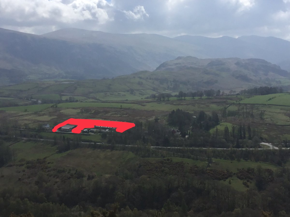 TaraVallente's tweet photo. Green fields turn to brownfield? You have until Thursday to say #nothanks to @lakedistrictnpa. We don’t want to see plots 053 and 056 become an industrial estate. We like the view as it is from Latrigg and Blencathra - highlighted in red to see what we will lose. #shapethelakes https://t.co/9C3YD97XAq