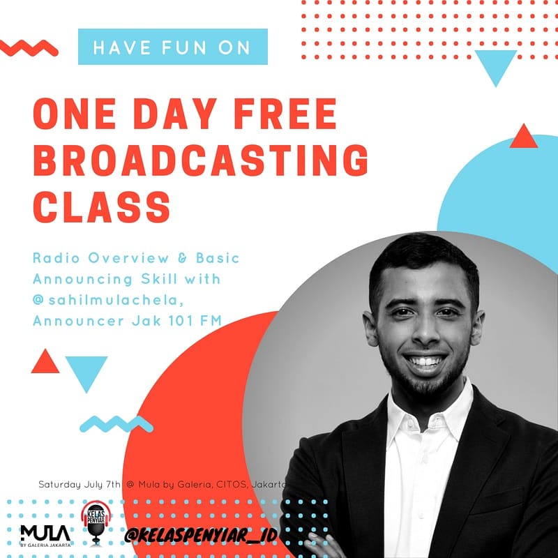 kelaspenyiar_ID's tweet photo. Mulai jam 00.00 WIB malam ini kamu sudah bisa daftar batch 26 #FreeBroadcastingClass !
Pendaftaran One Day #freebroadcastingclass dibuka sampai Selasa 26 Juni 2018.
Pendaftaran di https://t.co/9VqocROpiO klik menu 'Daftar Sekarang' atau link https://t.co/dRlPLAW9BN
Goodluck! https://t.co/ok0D96Ntca