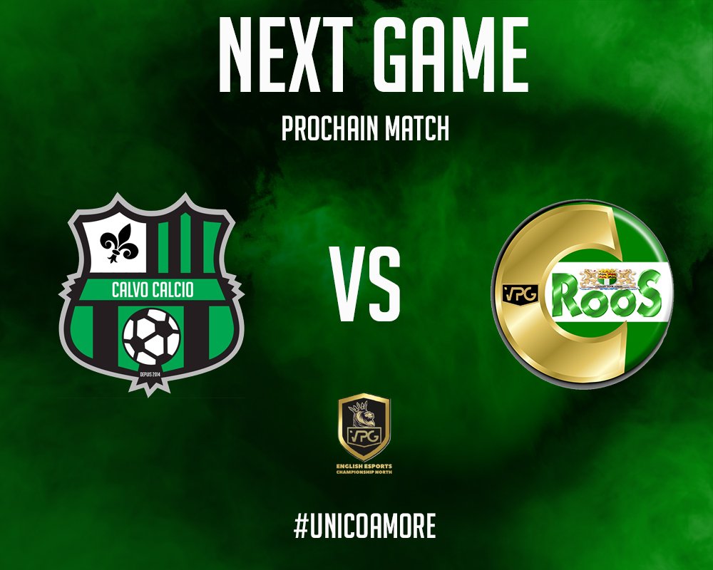 CalvoCalcio's tweet photo. Match day!

⚽️ @CalvoCalcio - VPG CrooS
🎥 https://t.co/Lzv6awQPXa 
⌚️ 22h CET
🏆 @OfficialVPG

#CalvoCalcio #UnicoAmore https://t.co/mwlFwTJyTZ