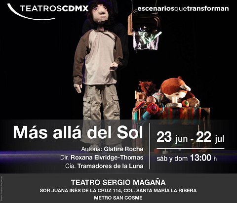 InterescenaMX's tweet photo. #FelizDomingo #TeatroFamiliar HOY a las 12:30 #MasAlladelSol puesta infantil que aborda el tema de la muerte, el duelo y el perdón en #TSergioMagaña Máscaras, títeres y música en esta propuesta de @TramadoresL #PasesDobles RT + nombre https://t.co/1bvoRlb8K7