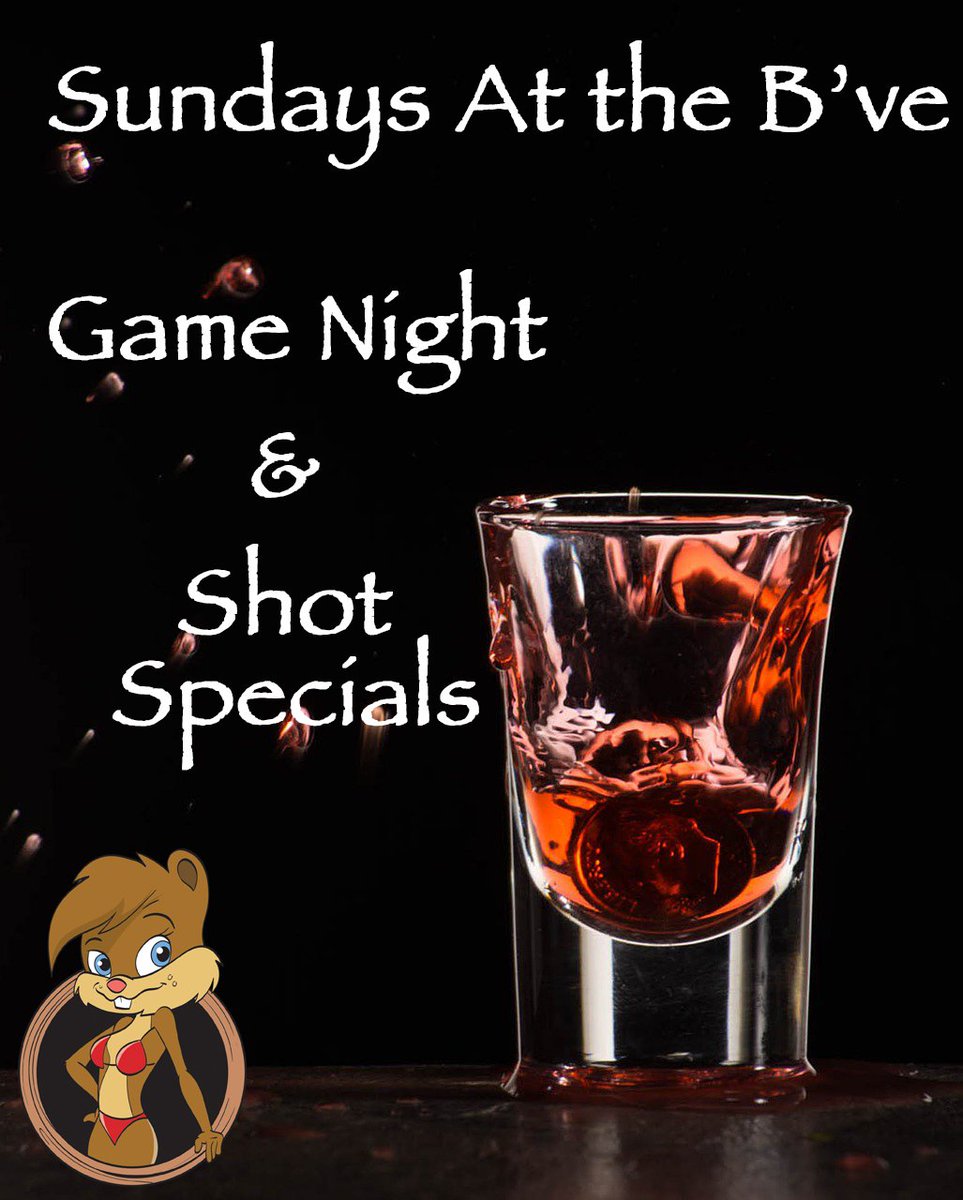 Every Sunday is Game Night with Shot Specials at Beavers! Come on down!
#Comeplay #SundayFunday