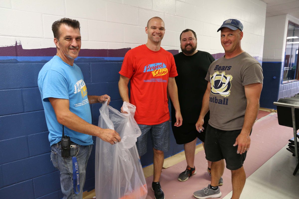 ISDSchools's tweet photo. Thank you to the more than 1,000 volunteers who spent their Saturday cleaning, painting and sprucing up five ISD schools during Project Shine! #projectshine #isdstrong https://t.co/iEwwxSCnOU