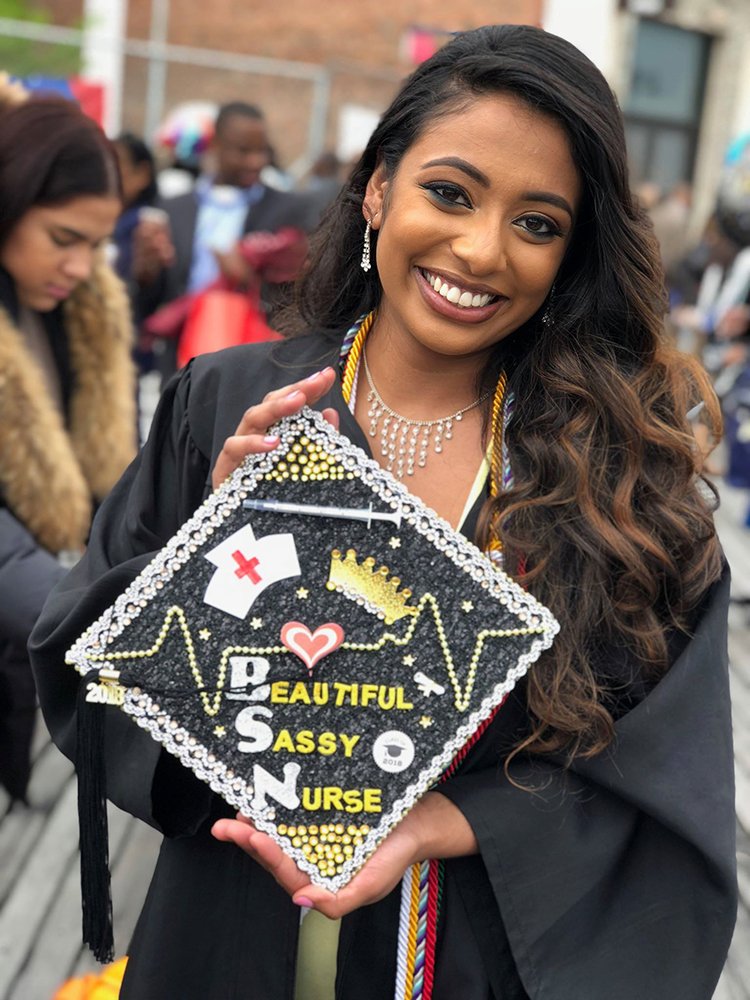 SFCALUMNI's tweet photo. Congratulations to our Graduate of the Day: Saskia Hosein. We are proud to have you as our alumna! #SFCGrad2018 #gradonthewater https://t.co/5f30XoENpV
