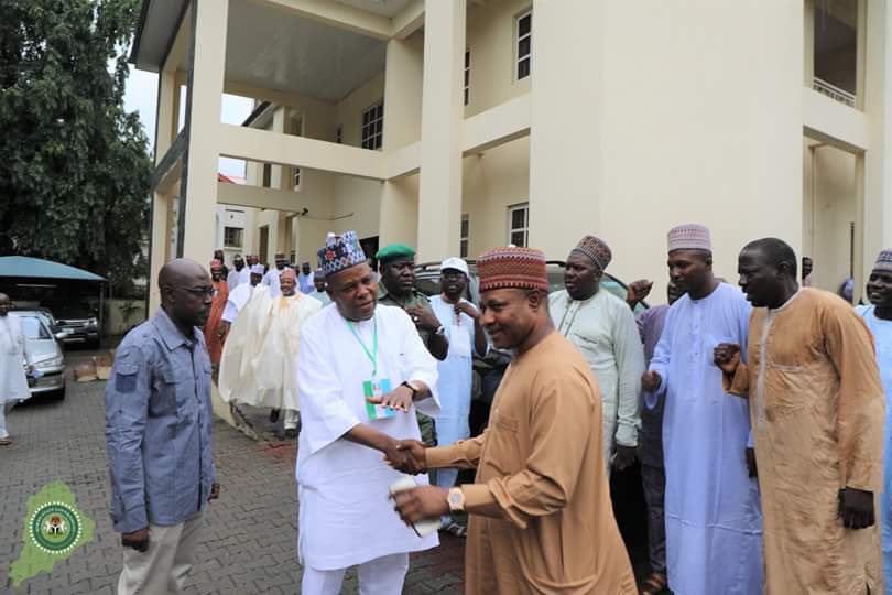 ubasanius's tweet photo. Exchanging pleasantries with my friend and brother, @GovBorno @KashimSM at the #APCNationalConvention in Abuja. https://t.co/RbXEzugCd9