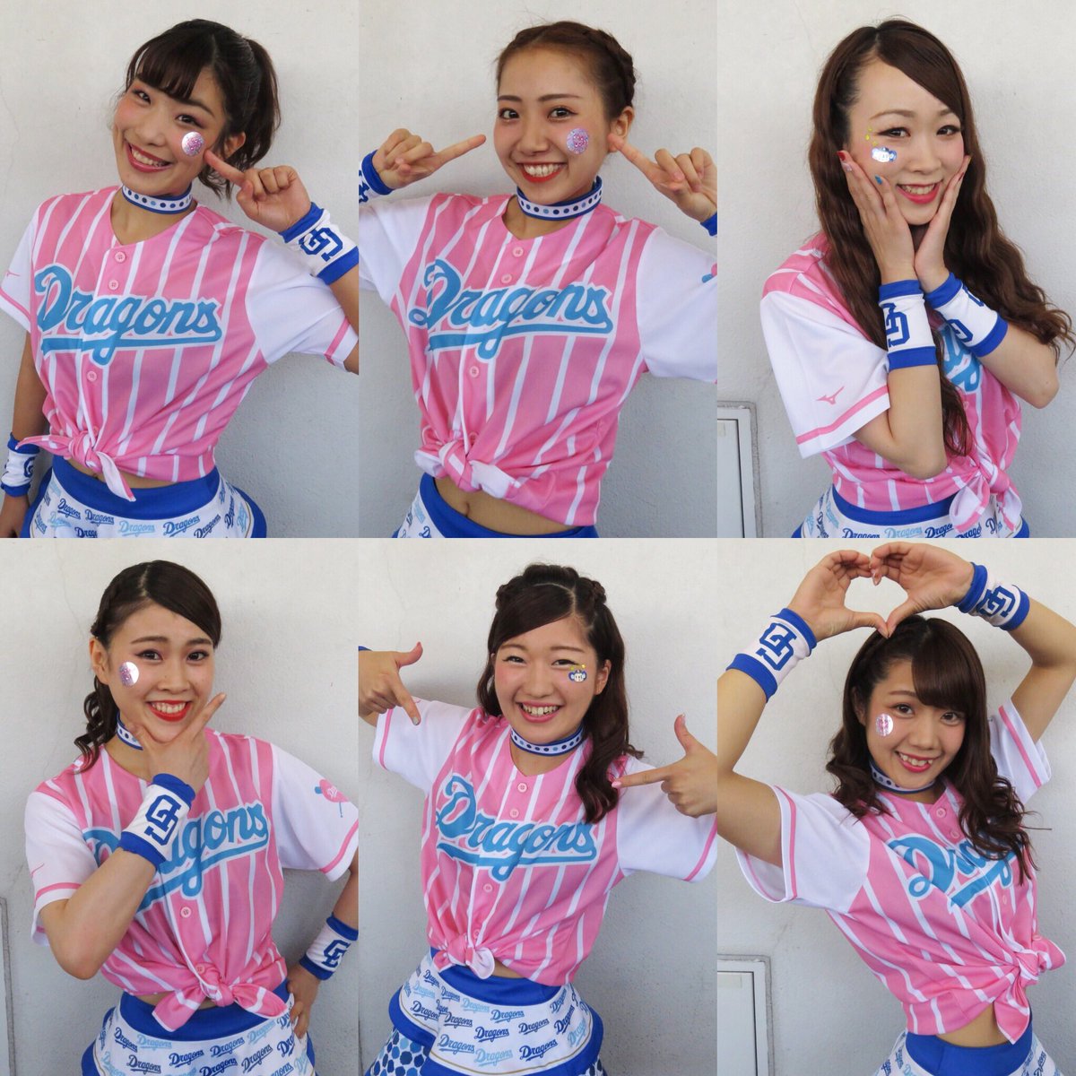 チアドラゴンズ公式 در توییتر ガールズシリーズ最終日 チアドラはフル装備 ガールズユニにフェイスシール メイクや髪型そしてネイルなどで様々オシャレしてたメンバー 女性の皆様はどんな格好で応援したのかな 残念ながら連勝を重ねることはできませんでしたが